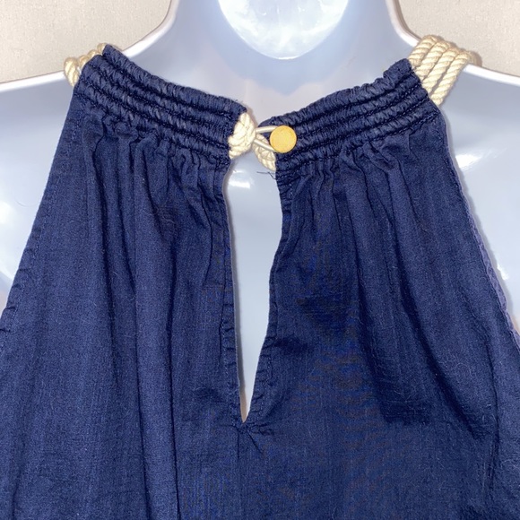 J. Crew boxy cotton summer tank with rope straps in Navy blue size S - Picture 7 of 12